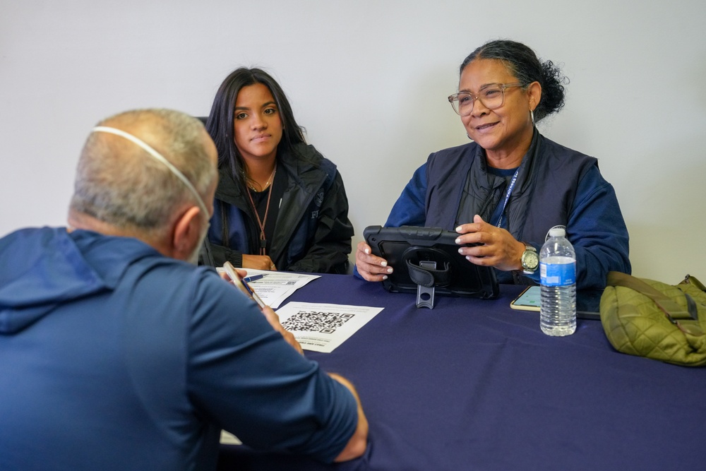 FEMA and Volunteers at the Relief on Wheels Community Event