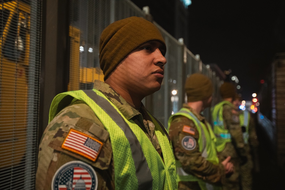 Oklahoma National Guardsmen Provide Security for Political Demonstration Ahead of 60th Presidential Inauguration