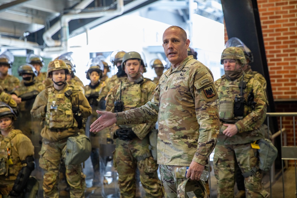 Senior Enlisted Advisor to the Chief of the National Guard Bureau John Raines III, addressed the District of Columbia Army National Guard’s 273rd Military Police Company