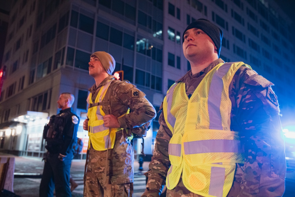 Oklahoma Guardsmen Provide Security for Political Demonstration