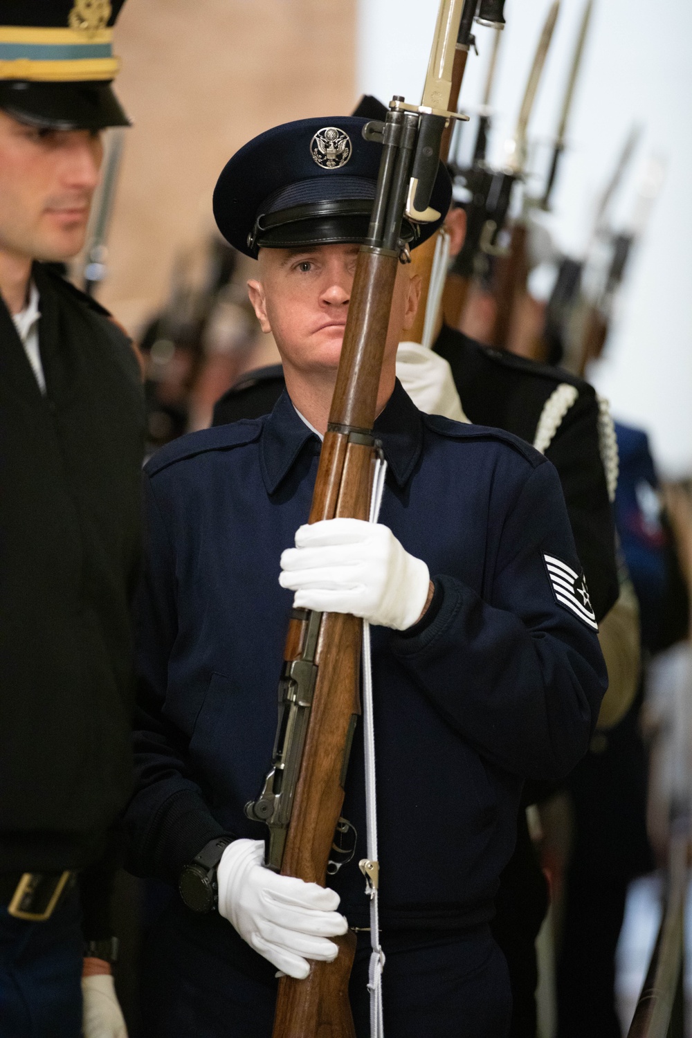 Joint members of the Inauguration Cordon rehearse for the 60th Presidential Inauguration