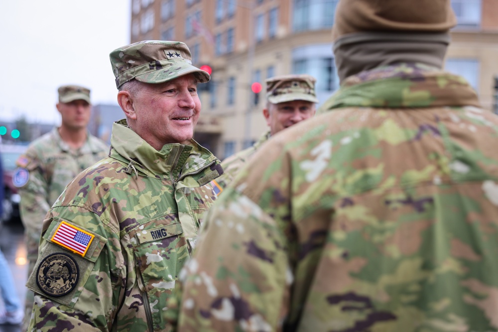 Virginia National Guard Adjutant General Meets with Service Members Supporting the 60th Presidential Inauguration