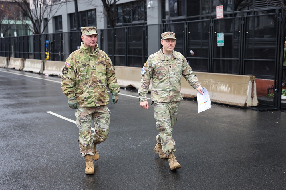 Virginia National Guard Adjutant General visits Service Members supporting the 60th Presidential Inauguration