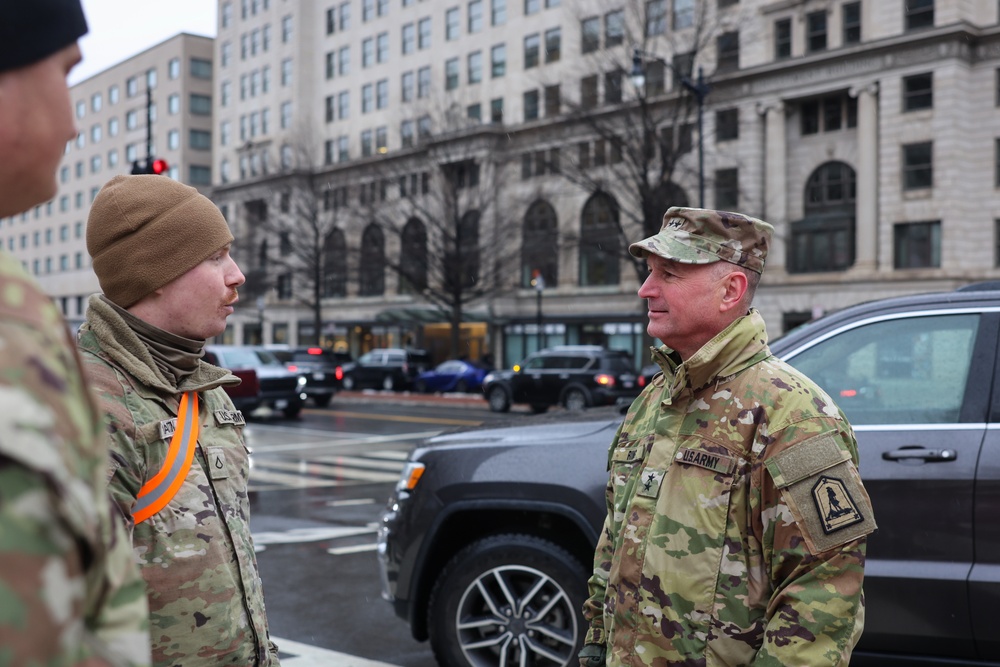 Adjutant General of Virginia Visits Service Members Supporting the 60th Presidential Inauguration