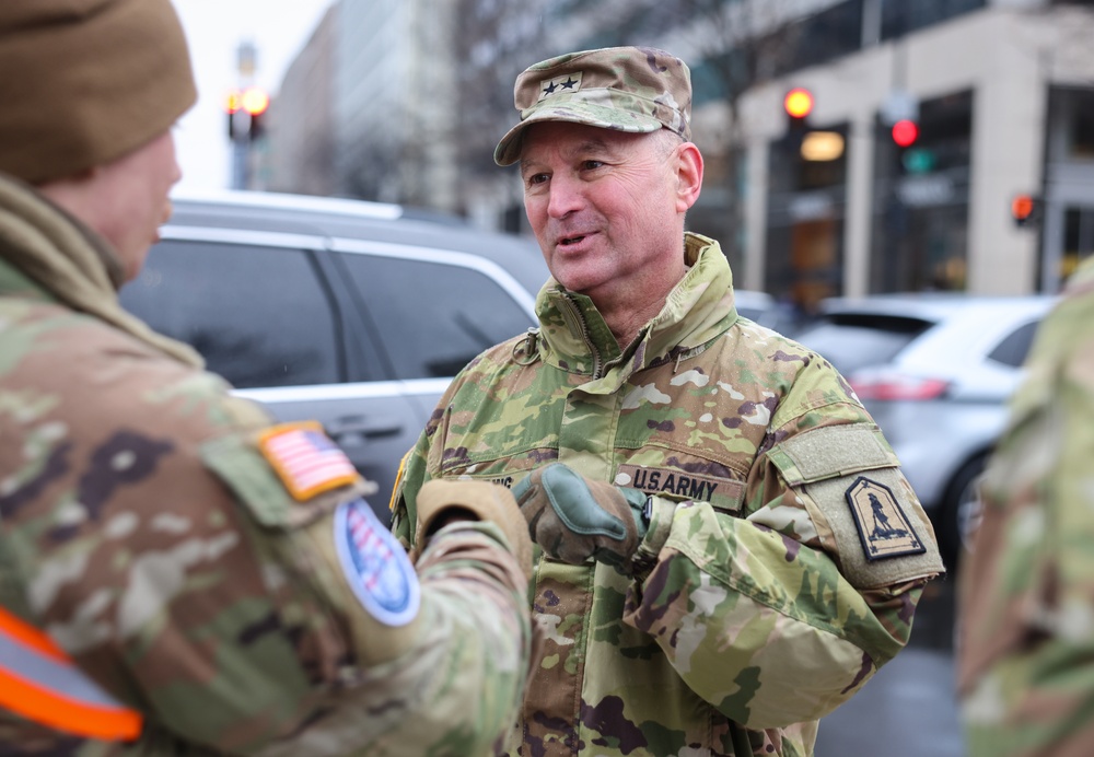 Adjutant General of Virginia Visits Service Members Supporting the 60th Presidential Inauguration