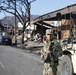 149th CBRN Company, 270th MP Company, and 40th MP Company at Traffic Control Points around Palisades Fire