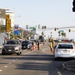 149th CBRN Company, 270th MP Company, and 40th MP Company at Traffic Control Points around Palisades Fire