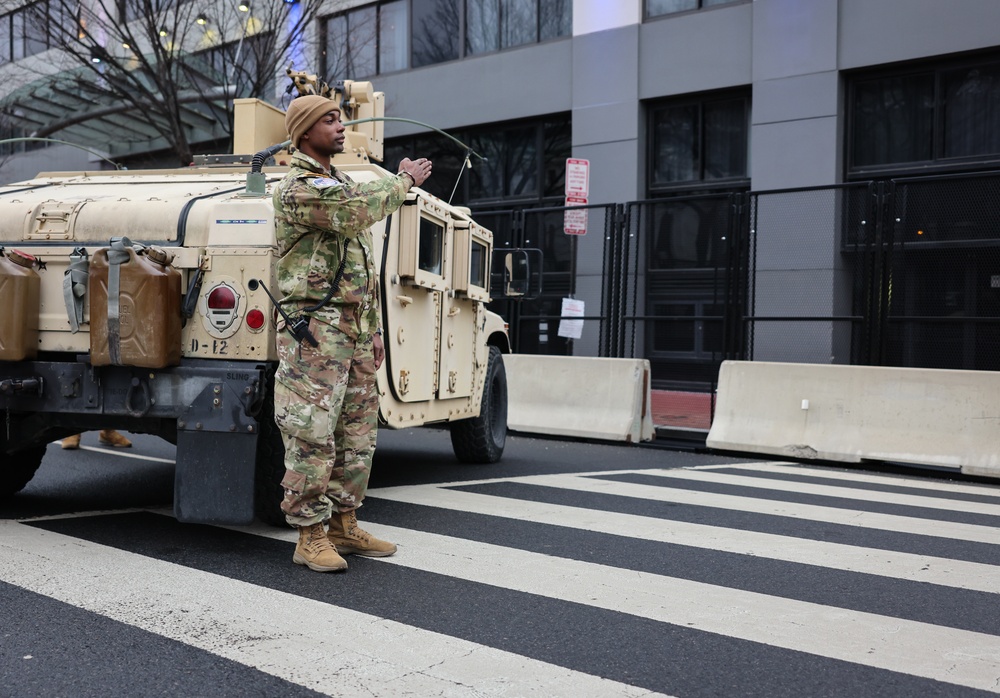 Virginia National Guard Assists with Traffic Control for 60th Presidential Inauguration