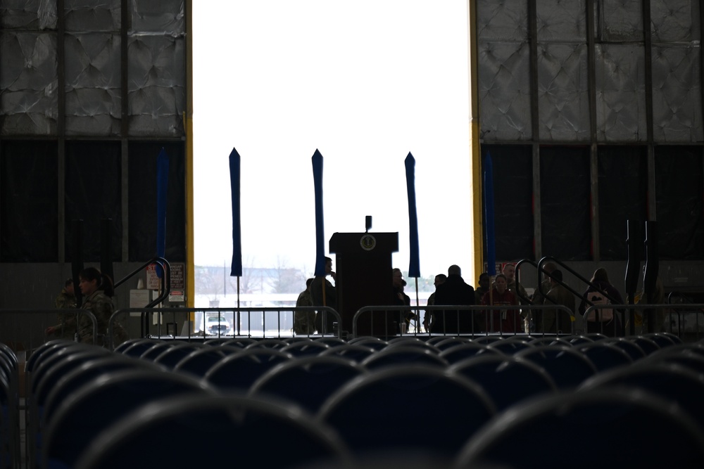 Joint Base Andrews sets up for President Biden’s sendoff ceremony