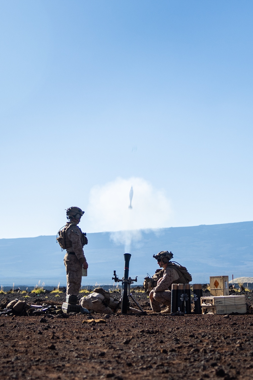 3d LCT Conducts Live-Fire Mortar Range at PTA