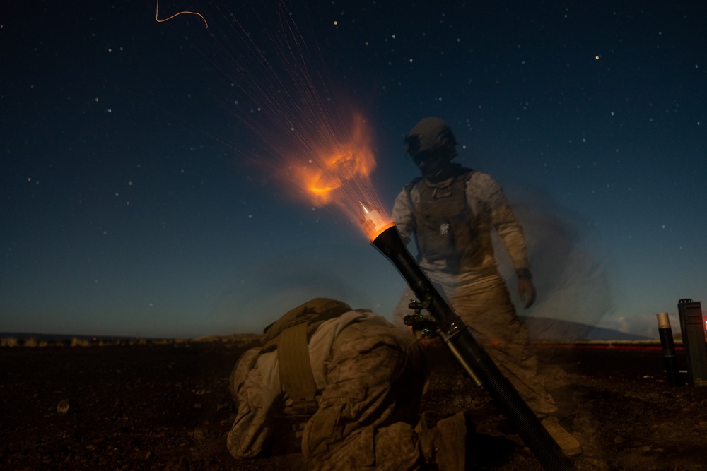 3d LCT Conducts Live-Fire Mortar Range at PTA