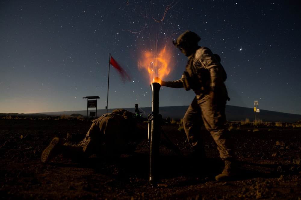 3d LCT Conducts Live-Fire Mortar Range at PTA