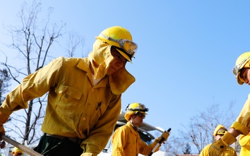 Fire Crew 505 Work To Clear Debris At Communities Impacted By Eaton Fire