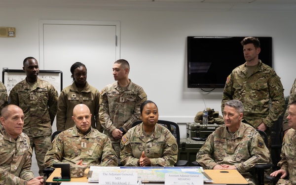Maryland National Guard Adjutant General Reviews Operational Plans with Key Leaders for 60th Presidential Inauguration
