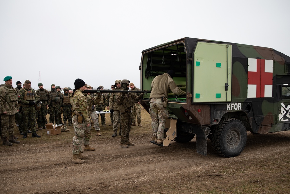 U.S. KFOR contingent hosts multinational CLS course in Camp Novo Selo