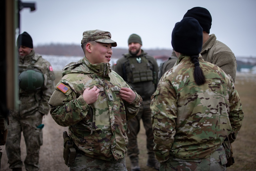 U.S. KFOR contingent hosts multinational CLS course in Camp Novo Selo