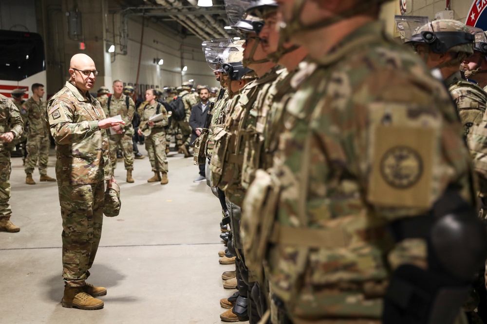 National Guard Bureau leaders meet with Guardsmen supporting 60th Presidential Inauguration