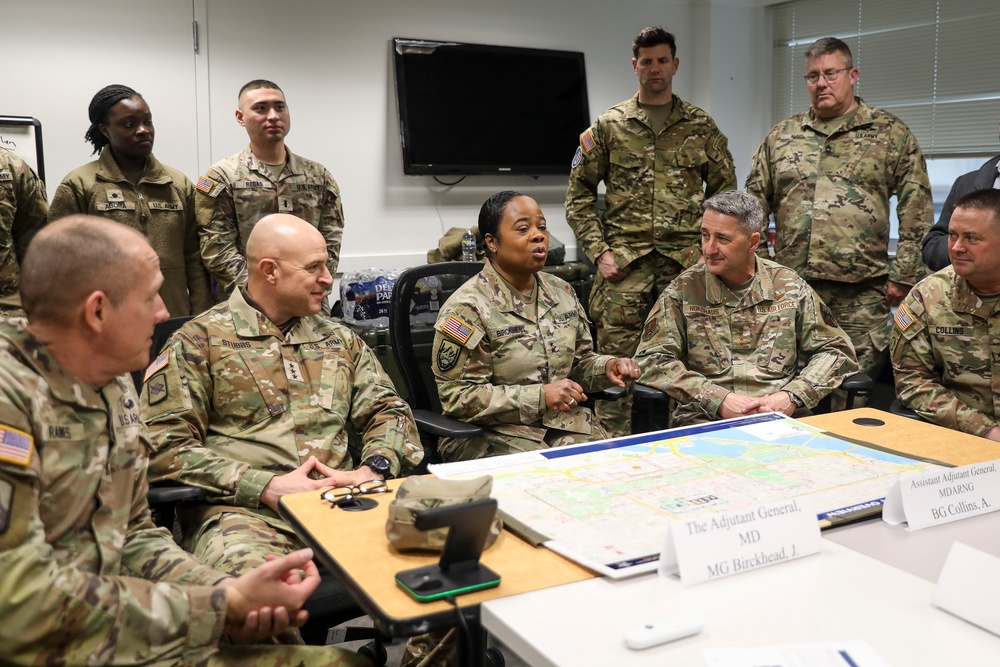 National Guard Bureau leaders meet with Guardsmen supporting 60th Presidential Inauguration