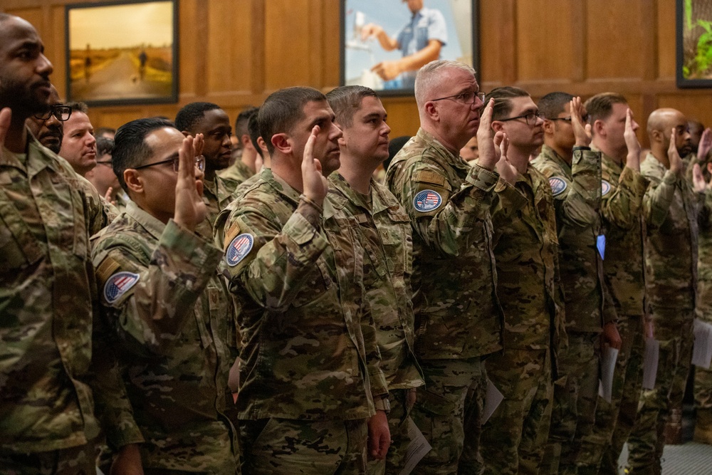 Delaware National Guard Sworn-In for Special Deputation for 60th Presidential Inauguration