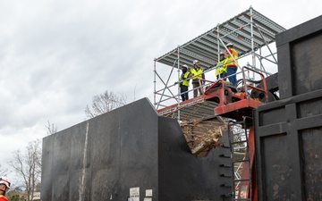 Hurricane Helene Recovery: Temporary Debris Storage and Reduction Site in Lowndes County, Georgia.