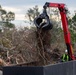 Hurricane Helene Recovery: Temporary Debris Storage and Reduction Site in Lowndes County, Georgia.