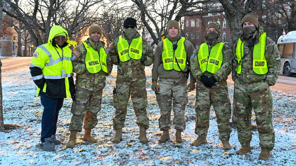 Massachusetts National Guard Soldiers Support 60th Presidential Inauguration