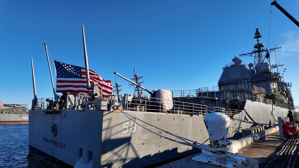 USS Philippine Sea departs Naval Station Norfolk