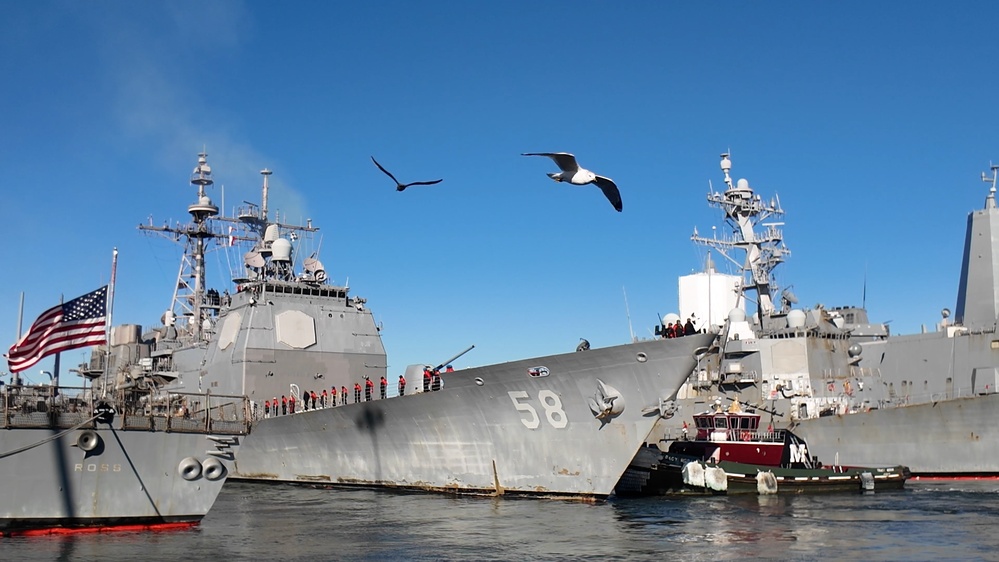 USS Philippine Sea departs Naval Station Norfolk