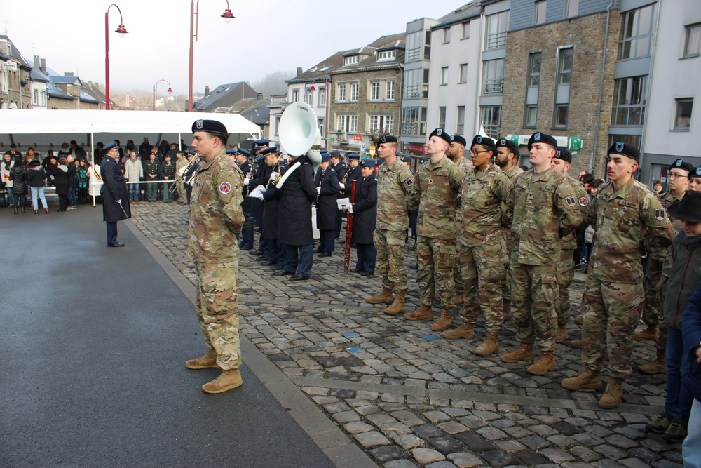 56th Artillery Command Soldiers Participate in 80th Anniversary of the Liberation of Houffalize in Houffalize Belgium, Jan. 17, 2025.