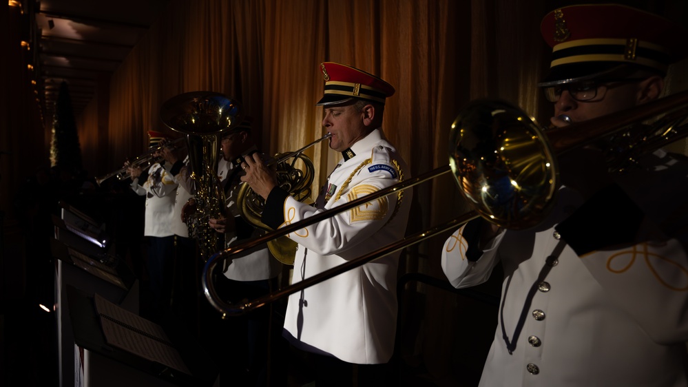 U.S. Army Band “Pershing's Own” performs at President-Elect Trump's Candlelight Dinner