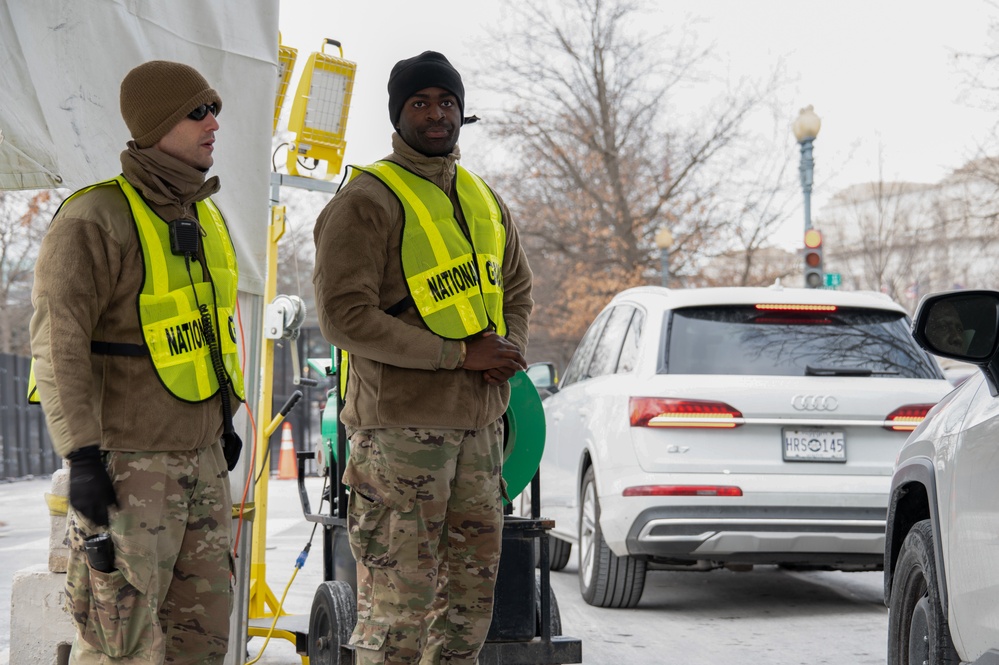 Massachusetts National Guard Soldiers Support Security Efforts on Inauguration Day