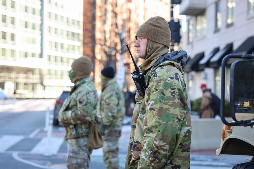 Virginia National Guard Soldiers Direct Citizens and Manage Traffic in Support of 60th Presidential Inauguration