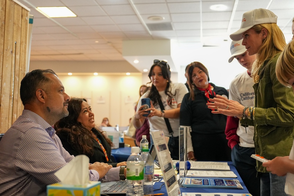 First Partner Newsom visits the UCLA Disaster Recovery Center