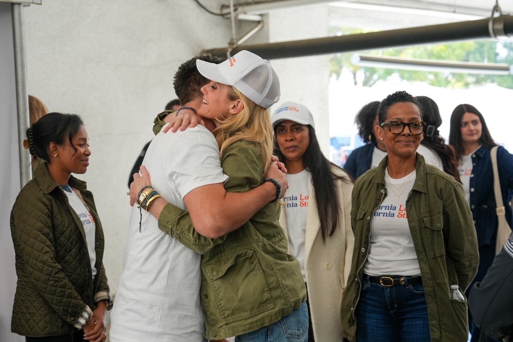 First Partner Newsom visits the UCLA Disaster Recovery Center