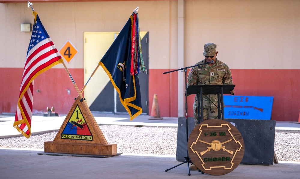 1st Battalion, 36th Infantry Regiment Change of Responsibility