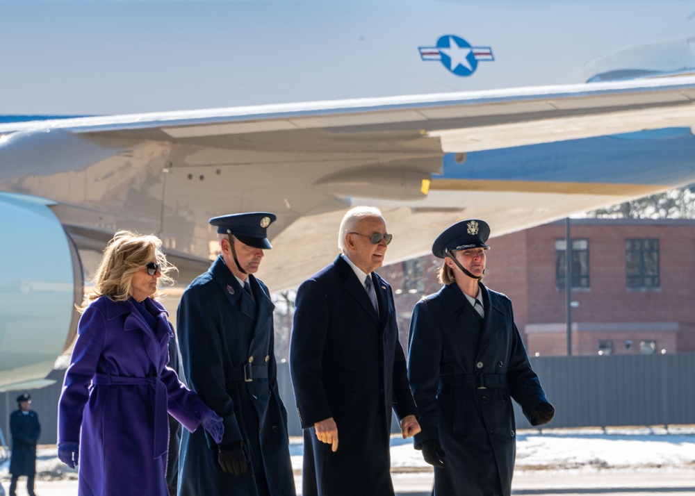 Biden’s final sendoff: A historic farewell at America’s Airfield