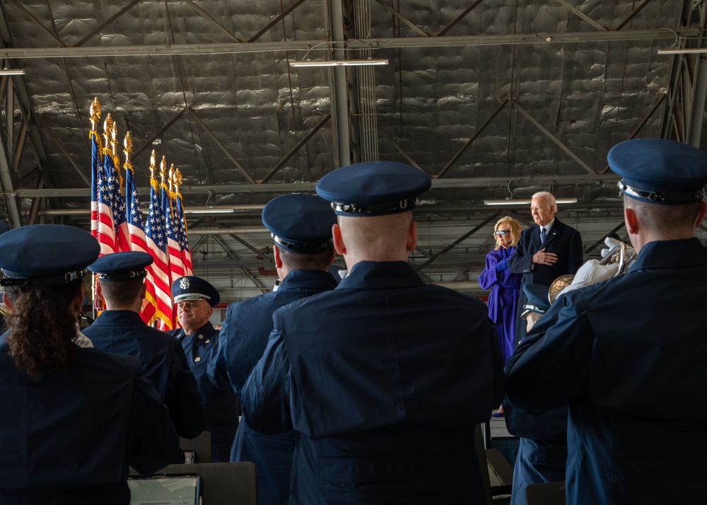 Biden’s final sendoff: A historic farewell at America’s Airfield