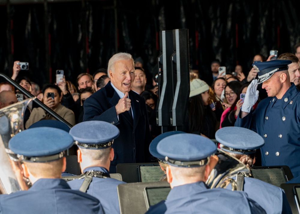 Biden’s final sendoff: A historic farewell at America’s Airfield