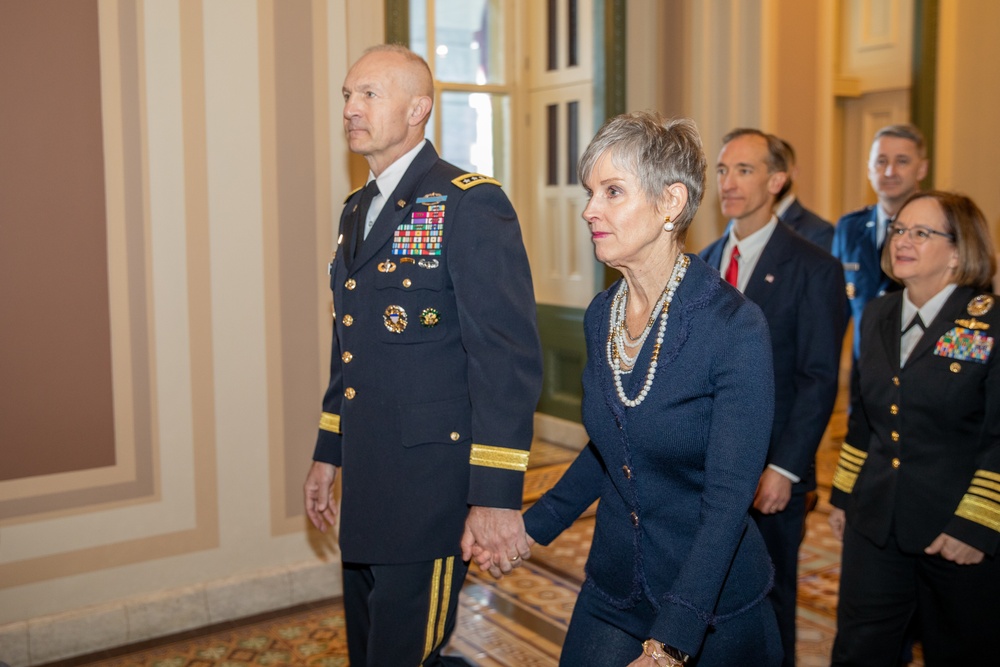 Joint Chiefs of Staff attend the 60th Presidential Inauguration