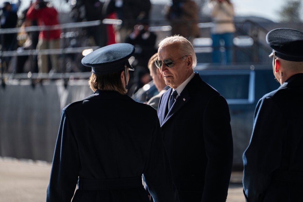 Biden’s final sendoff: A historic farewell at America’s Airfield