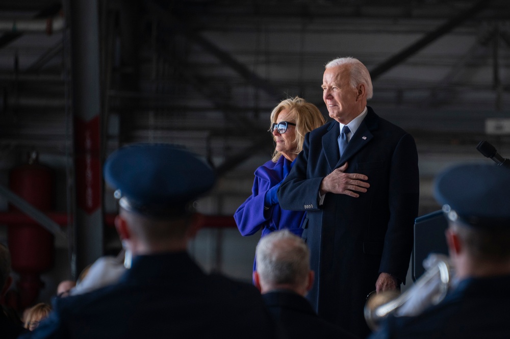 Biden’s final sendoff: A historic farewell at America’s Airfield