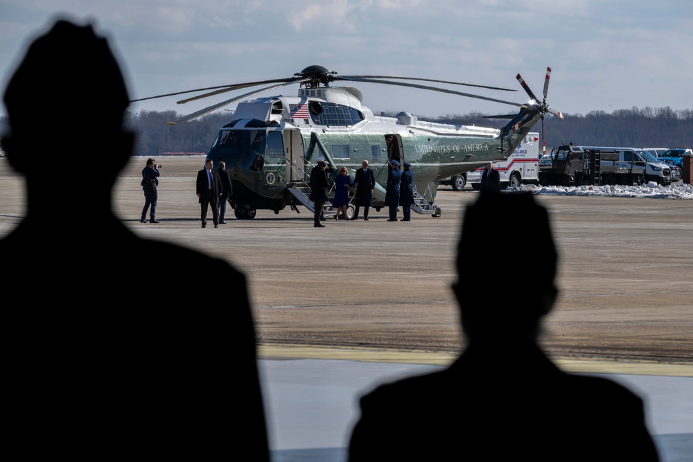 Biden’s final sendoff: A historic farewell at America’s Airfield