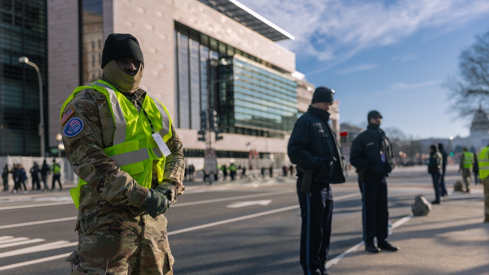 Oklahoma National Guardsmen Provide Security during the 60th Inauguration