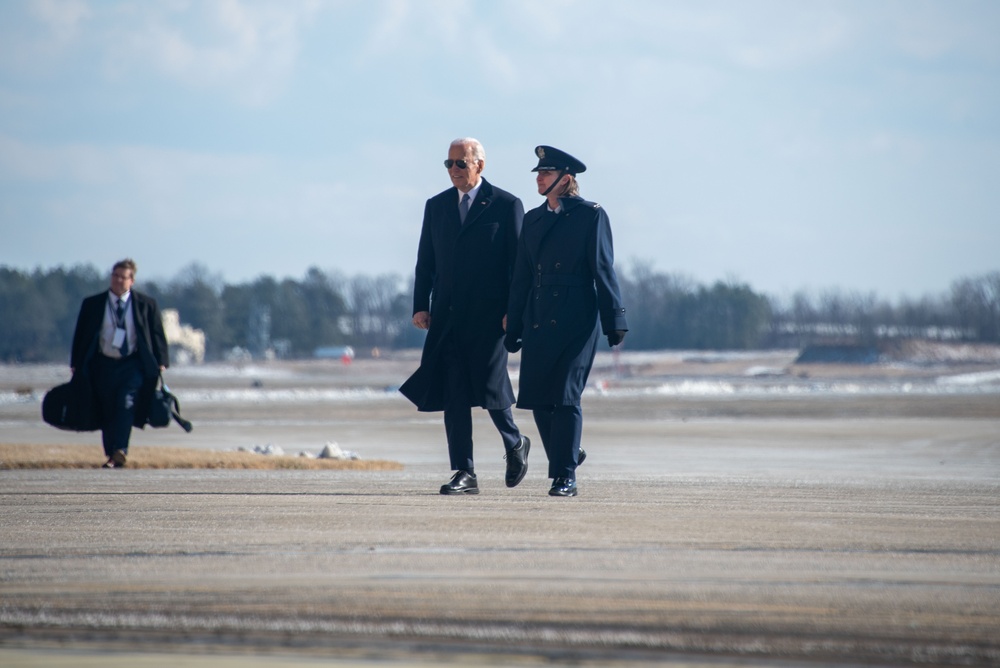 Biden’s final sendoff: A historic farewell at America’s Airfield