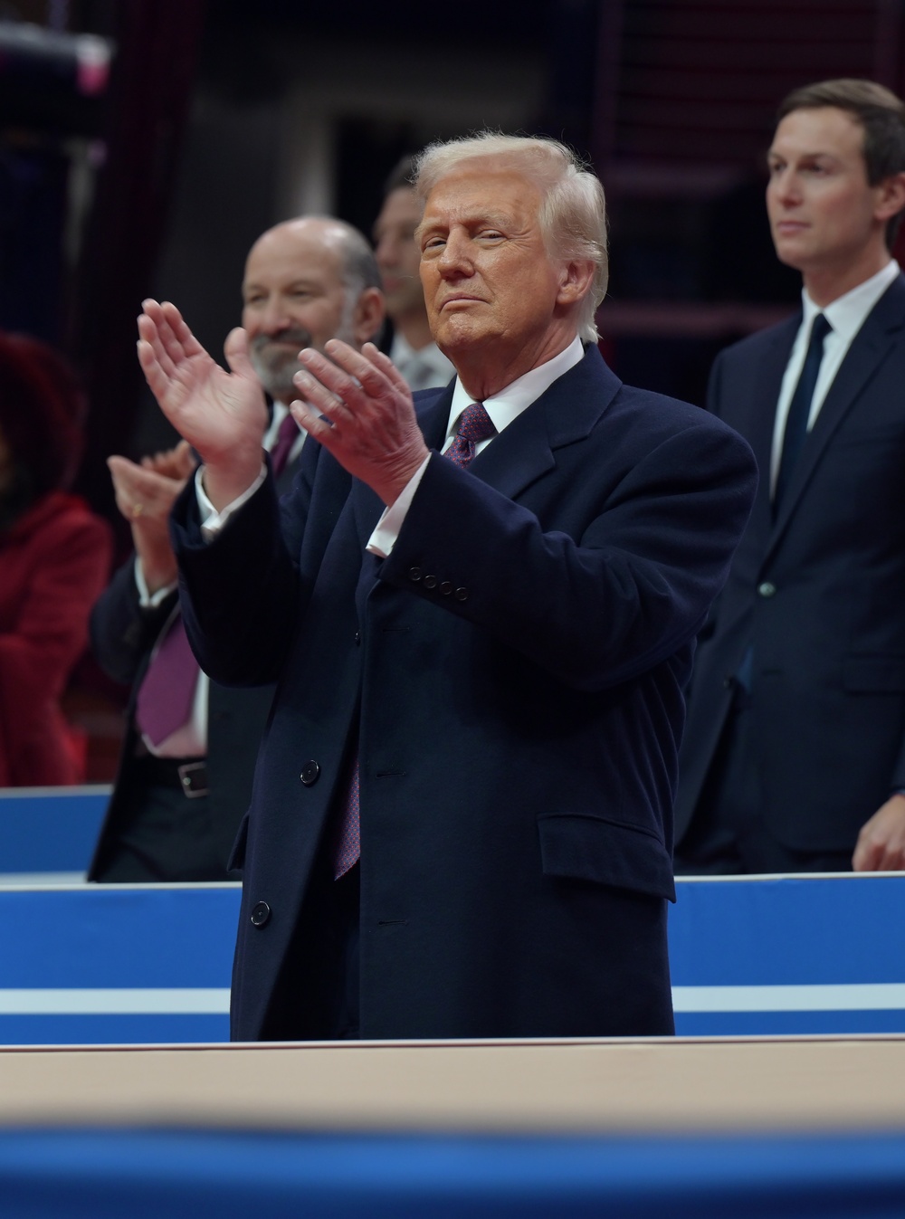 Service members participate in inaugural parade