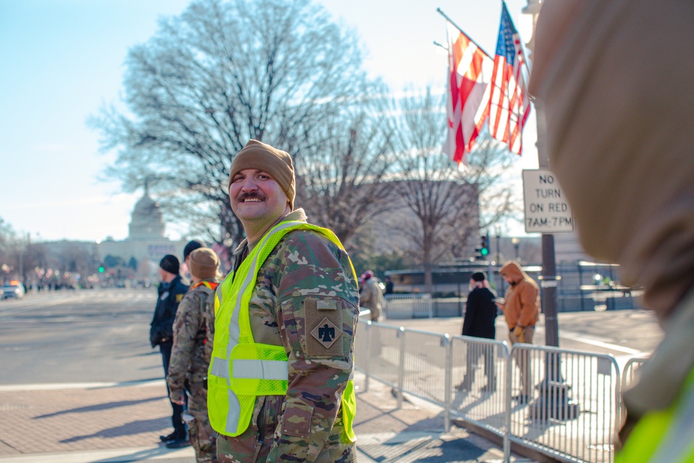 Oklahoma National Guardsmen Provide Security During the 60th Presidential Inaurguration