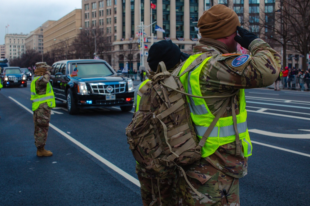 Oklahoma National Guardsmen Provide Security During the 60th Presidential Inaurguration