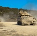 M2A3 Bradley Fighting Vehicles maneuver during 3ABCT/1CD CALFEX