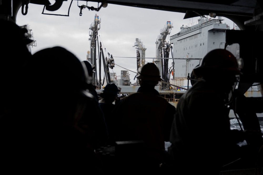 Nimitz Sailors Man a Refueling Station