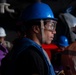 A Nimitz Sailor Stands Watch During a Replenishment-at-Sea